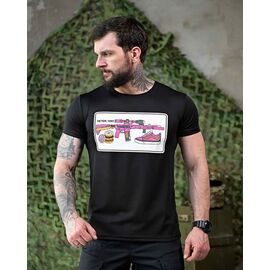 Футболка чоловіча 1060 black р.M-3XL "Madoka" недорого оптом від прямого постачальника