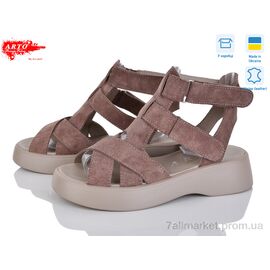 Фотография Босоножки женские летние Лето 175 кофе з.-old (8 пар р.36-41) "ARTO" недорого оптом от прямого поставщика