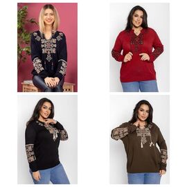 Светр жіночий 1216 navy р.58-66 "FIESTA" недорого оптом від прямого постачальника