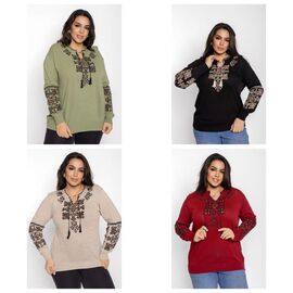 Светр жіночий 1238 mix р.52-58 "FIESTA" недорого оптом від прямого постачальника