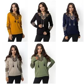 Светр жіночий 1239 mix р.42-48 "FIESTA" недорого оптом від прямого постачальника