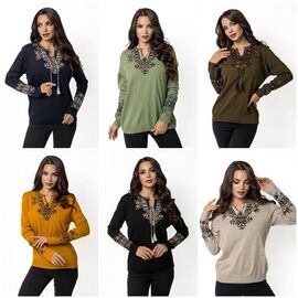 Светр жіночий 1240 mix р.42-48 "FIESTA" недорого оптом від прямого постачальника