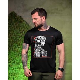 Футболка чоловіча 1039 black р.M-3XL "Madoka" недорого оптом від прямого постачальника