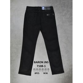 Джинси чоловічі 7108-1 black р.29-38 "God Baron" недорого оптом від прямого постачальника