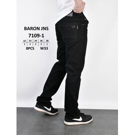 Джинси чоловічі 7109-1 black р.29-38 "God Baron" недорого оптом від прямого постачальника