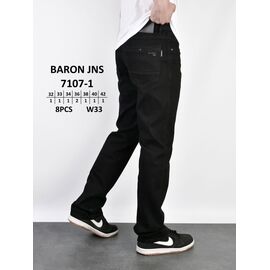 Джинси чоловічі 7107-1 black р.29-38 "God Baron" недорого оптом від прямого постачальника