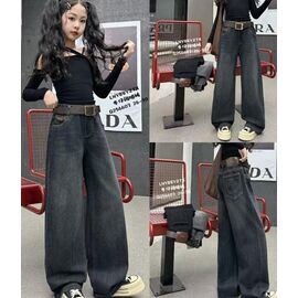 Джинси дитячі на дівчинку 256603 black р.26-30 "Major" недорого оптом від прямого постачальника