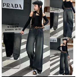 Джинси дитячі на дівчинку 258818 navy р.28-32 "Major" недорого оптом від прямого постачальника