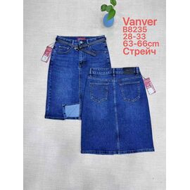 Спідниця жіноча B8235 blue р.28-33 "Vanver" недорого оптом від прямого постачальника