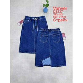 Фотография Юбка женская D8237 blue р.30-36 "Vanver" недорого оптом от прямого поставщика