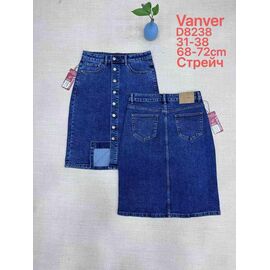 Фотография Юбка женская D8238 blue р.31-38 "Vanver" недорого оптом от прямого поставщика