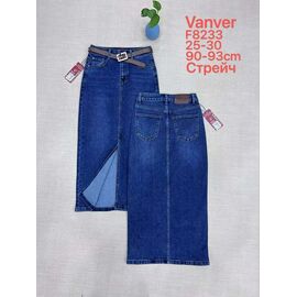 Фотография Юбка женская F8233 blue р.25-30 "Vanver" недорого оптом от прямого поставщика