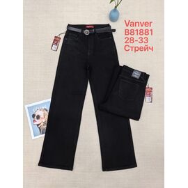 Фотография Джинсы женские B81881 black р.28-33 "Vanver" недорого оптом от прямого поставщика