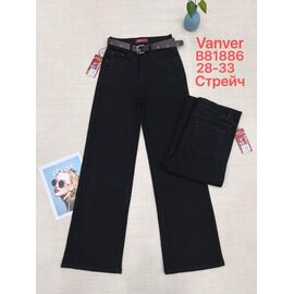 Фотография Джинсы женские B81886 black р.28-33 "Vanver" недорого оптом от прямого поставщика