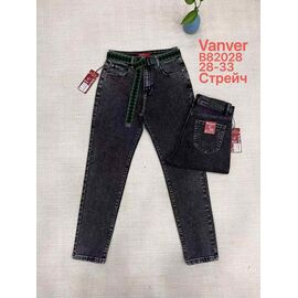 Джинси жіночі B82028 black р.28-33 "Vanver" недорого оптом від прямого постачальника