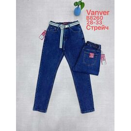 Джинси жіночі B8260 blue р.28-33 "Vanver" недорого оптом від прямого постачальника