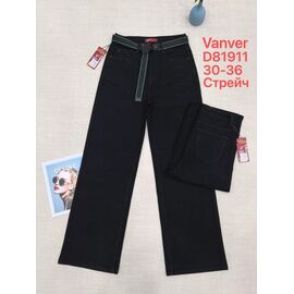 Джинси жіночі D81911 black р.30-36 "Vanver" недорого оптом від прямого постачальника