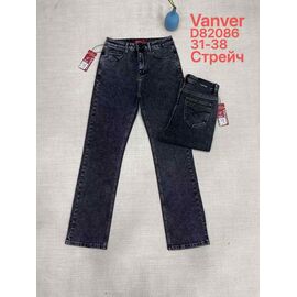 Джинси жіночі D82086 black р.31-38 "Vanver" недорого оптом від прямого постачальника