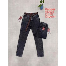Фотография Джинсы женские F82026 black р.25-30 "Vanver" недорого оптом от прямого поставщика