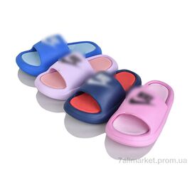 Шльопанці дитячі літні Літо 5107 mix (12 пар р.30-35) "Slippers" недорого оптом від прямого постачальника