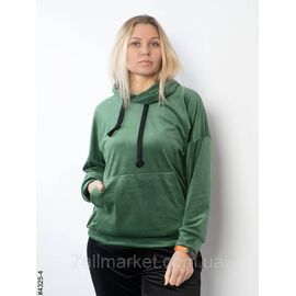 Худі жіночий велюр напівбатал (7кв) "NOWEMBER" недорого від прямого постачальника