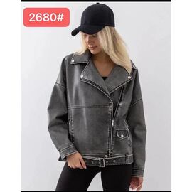 Куртка жіноча демісезонна DB2680 grey р.S-L "Dorimodes" недорого оптом від прямого постачальника