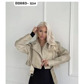 Куртка жіноча демісезонна DB2683 beige р.S-L "Dorimodes" недорого оптом від прямого постачальника
