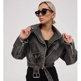 Куртка жіноча демісезонна DJ2681 grey р.S-L "Dorimodes" недорого оптом від прямого постачальника