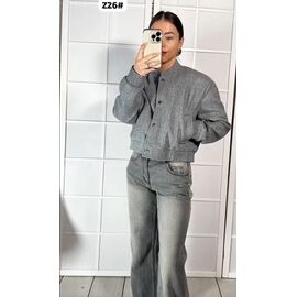 Куртка жіноча демісезонна Z26 grey р.S-L "Dorimodes" недорого оптом від прямого постачальника