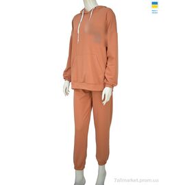 Спортивний костюм жіночий Весна/осінь 08141 теракот (3 шт. р.сітка48-52) "Obuvok" недорого оптом від прямого постачальника