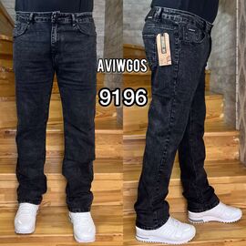 Джинси чоловічі 9196 black р.32-42 "God Baron" недорого оптом від прямого постачальника