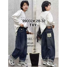 Джинси дитячі на хлопчика 99002 navy р.10-14 "Фунтик" недорого оптом від прямого постачальника