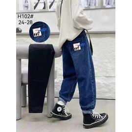 Джинси дитячі на хлопчика H102 black р.6-10 "Фунтик" недорого оптом від прямого постачальника