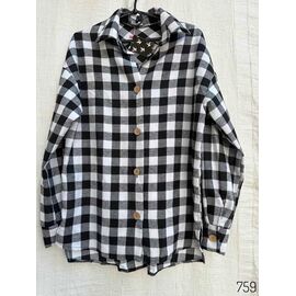 Фотография Рубашка женская 759-1 black р.42-46 "DORA" недорого оптом от прямого поставщика