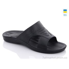 Шльопанці чоловічі пляжні Літо Прогресс М ситроен чорні (8 пар р.40-46) "Progress" недорого оптом від прямого постачальника
