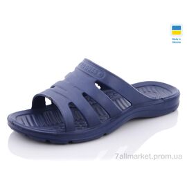 Шльопанці чоловічі пляжні Літо Прогресс М новый крабик синие (8 пар р.40-46) "Progress" недорого оптом від прямого постачальника