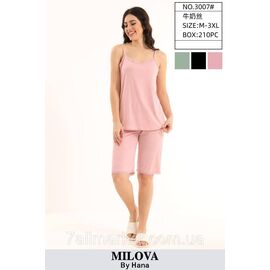 Фотография Пижама женская майка-бриджи р-ры M-3XL "FLOWER" купить недорого от прямого поставщик