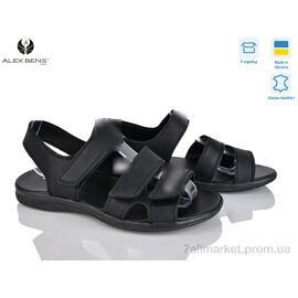 Сандалії чоловічі літні Літо 90 чорний (8 пар р.40-45) "Alex Bens" недорого оптом від прямого постачальника
