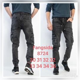 Джинси чоловічі 8724 black р.30-36 "God Baron" недорого оптом від прямого постачальника