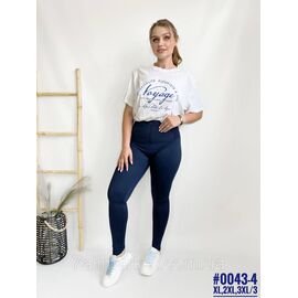 Фотография Лосины с двойным утягивающим поясом и пуш-апом ягодиц размерный ряд XL, 2XL, 3XL "PARTNERS"