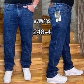 Джинси чоловічі 248-4 blue р.29-38 "God Baron" недорого оптом від прямого постачальника