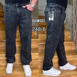 Джинси чоловічі 248-6 blue р.32-42 "God Baron" недорого оптом від прямого постачальника