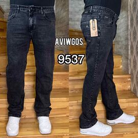 Джинси чоловічі 9537 black р.32-38 "God Baron" недорого оптом від прямого постачальника