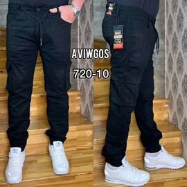 Джинси чоловічі 720-10 black р.29-38 "God Baron" недорого оптом від прямого постачальника