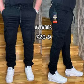 Джинси чоловічі 720-9 black р.27-34 "God Baron" недорого оптом від прямого постачальника