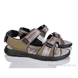 Сандалії чоловічі літні Літо 3805E brown (8 пар р.41-46) "Rama" недорого оптом від прямого постачальника