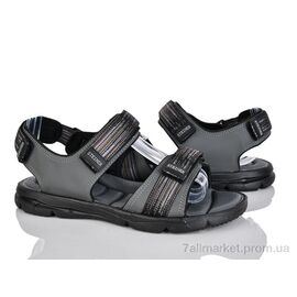Сандалії чоловічі літні Літо 3805E d.grey (8 пар р.41-46) "Rama" недорого оптом від прямого постачальника