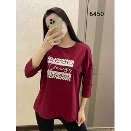 Светр жіночий 6450 wine р.44-50 "FSN" недорого оптом від прямого постачальника