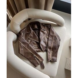 Фотография Куртка женская демисезонная 2457 brown р.S-M "Legend Group" недорого оптом от прямого поставщика