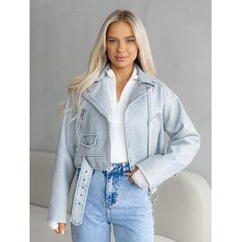 Фотография Куртка женская демисезонная 3318 l.blue р.S-L "Legend Group" недорого оптом от прямого поставщика